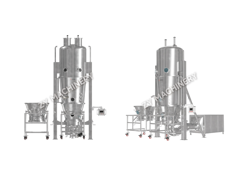 Granulador multifuncional de leito fluidizado DLP e máquina de revestimento